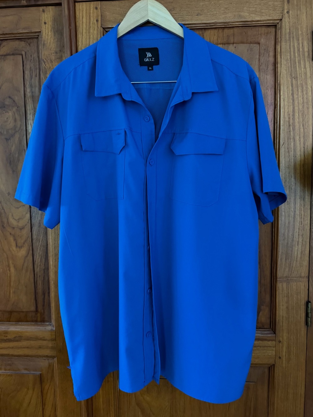 GILLZ Blue Men's Short Sleeve Hiking Fishing shirt